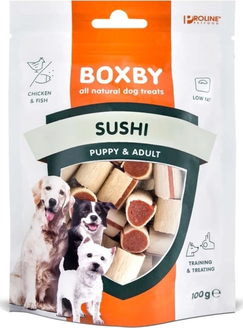 Proline Boxby Λιχουδιές Chicken Fish Sushi 100gr