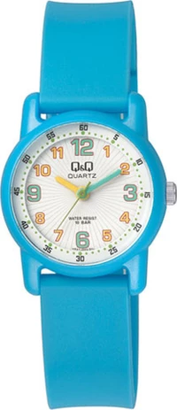 Q&Q Vr41J003 Kids Blue Rubber Strap