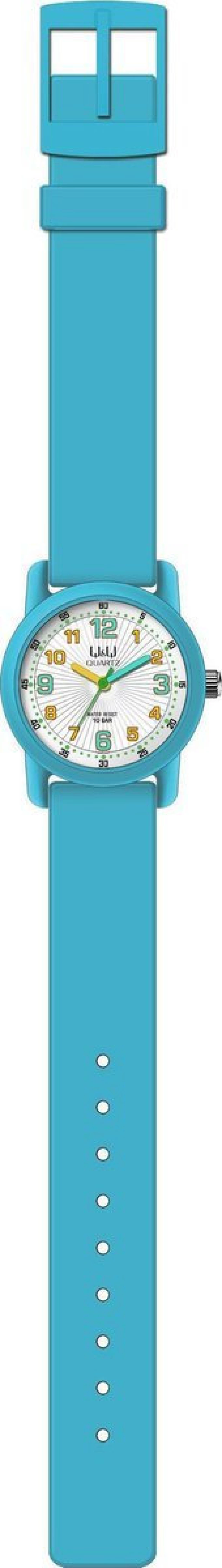 Q&Q Vr41J003 Kids Blue Rubber Strap