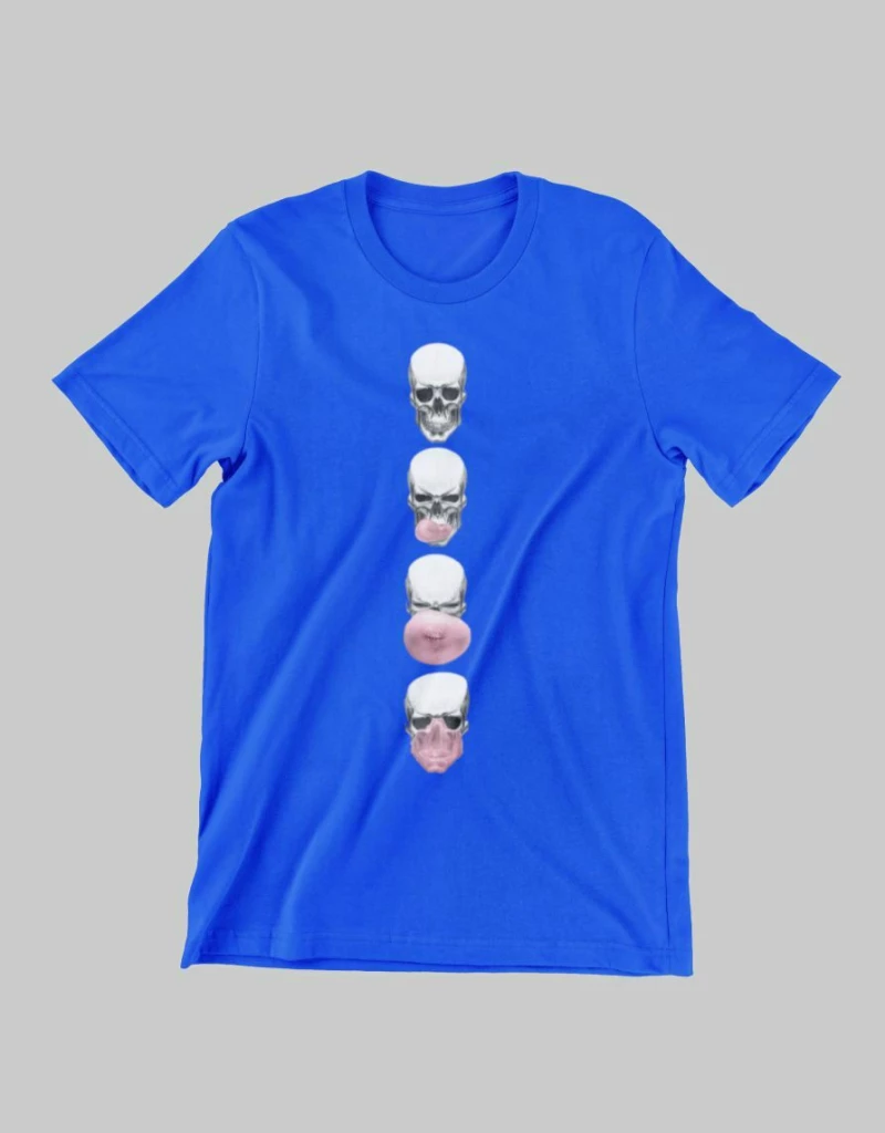 Skull Bubble Παιδικό T-shirt - WHITE