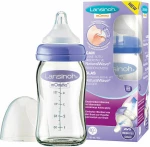 Lansinoh Μπιμπερό Γυάλινο Αργής Ροής 160ml