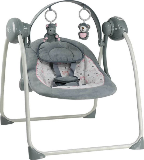 Bebe Stars Relax Μωρού Κούνια Flora 2 In 1 Pink με Μουσική 2 σε 1 Για Μέγιστο Βάρος Παιδιού 9kg