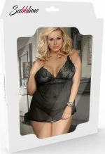 Subblime Queen Plus Opaque Teddy Black
