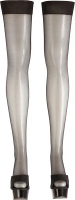 Cottelli Collection Clip On Stockings Black