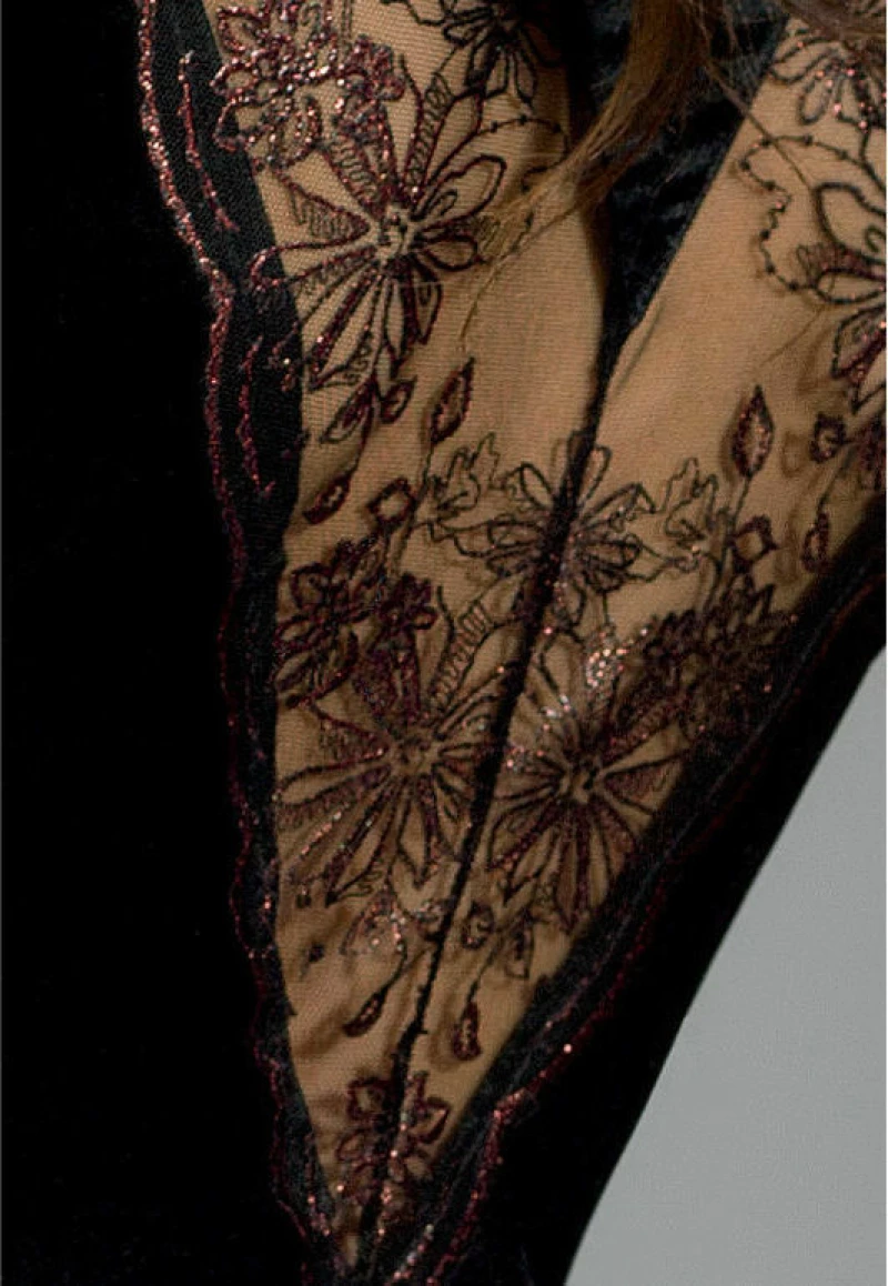 PASSION BRIDA PEIGNOIR BLACK