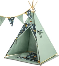 Sensillo Teepee Ζωάκια Πράσινο