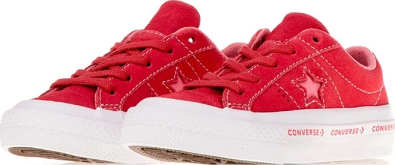 Converse Παιδικό Sneaker One Star OX Wordmark για Αγόρι Κόκκινο