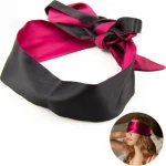 Naughty Toys Satin Blindfold Scarf Pink /Black