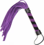 Naughty Toys Δερμάτινο Μαστίγιο 36cm Μωβ / Μαύρο