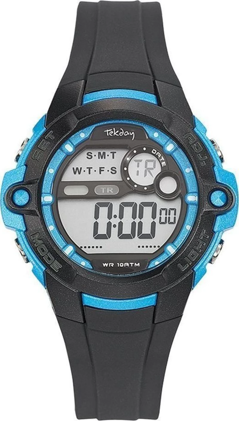 TEKDAY 653842 Black Rubber Strap