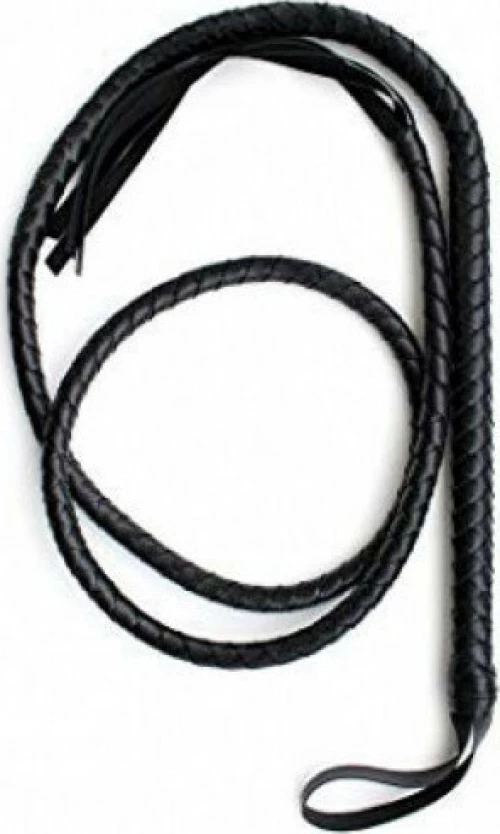 PU Leather Long Whip 190cm Black