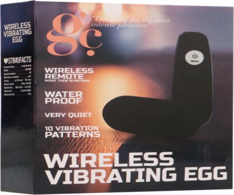 Wireless Vibrating Egg - Black