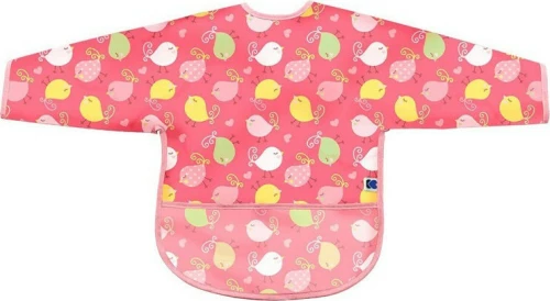 Kikka Boo Ποδιά Πλαστική Birds Pink