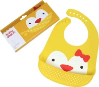 BabyWise Σαλιάρα Σιλικόνης Cute Animals Yellow