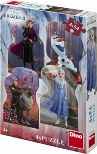 Frozen II 4x 54pcs Dino