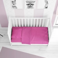 Dimcol Σετ Σεντόνια Κούνιας Solid 120x160cm