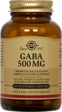 Solgar Gaba 500mg 50 φυτικές κάψουλες