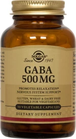 Solgar Gaba 500mg 50 φυτικές κάψουλες