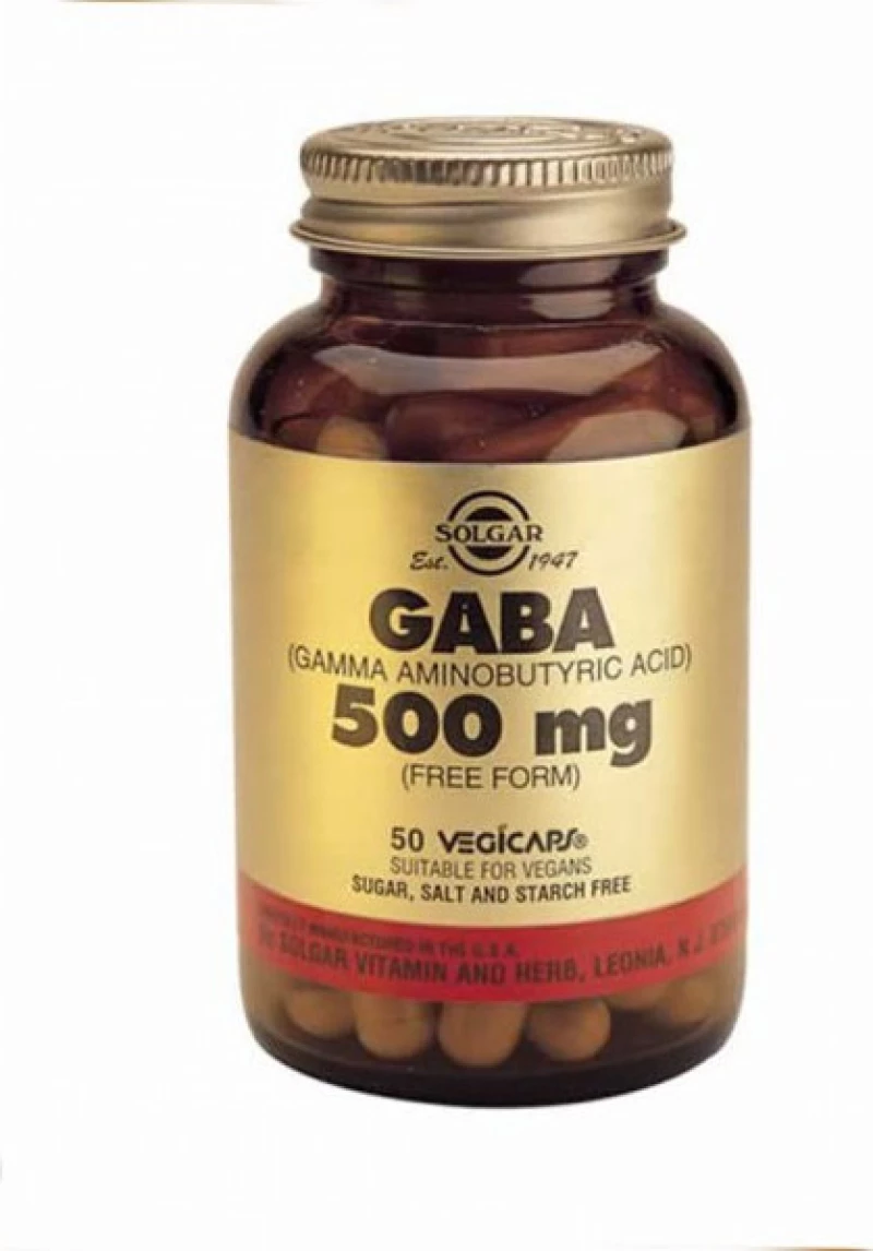 Solgar Gaba 500mg 50 φυτικές κάψουλες
