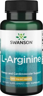 Swanson L-Αrginine 500mg 100 κάψουλες
