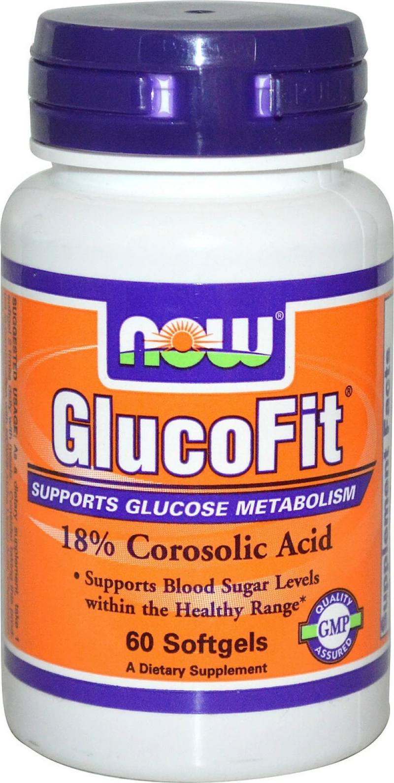 Now Foods Glucofit Corosolic Acid 60 μαλακές κάψουλες