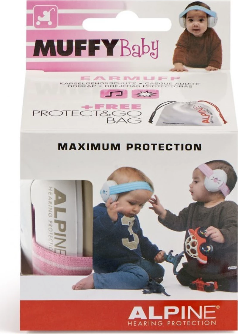 Alpine Muffy Baby Παιδικές Ωτοασπίδες σε Ροζ Χρώμα AD199901