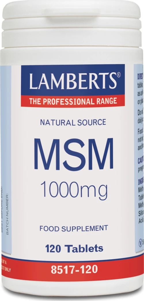 Lamberts Msm 1000mg 120 ταμπλέτες