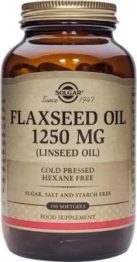 Solgar Flaxseed Oil (Linseed Oil) 1250mg 100 μαλακές κάψουλες