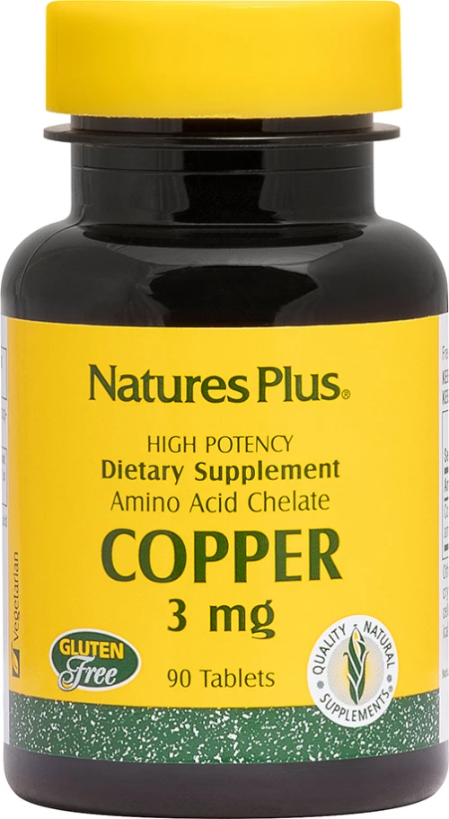 Nature's Plus Copper 3mg 90 ταμπλέτες