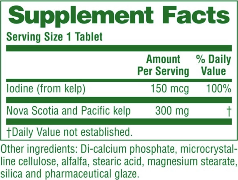 Nature's Plus Kelp 300 ταμπλέτες