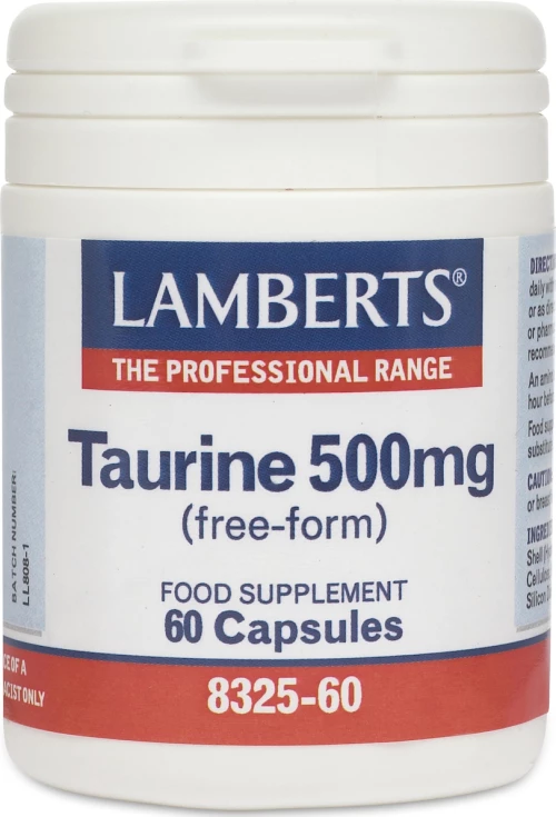 Lamberts Taurine 500mg 60 κάψουλες