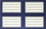 Justnote Ετικέτες Μπλε 11.3x18cm 20τμχ