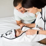 Babyono Βρεφικό Μπουρνούζι Κάπα Λευκή