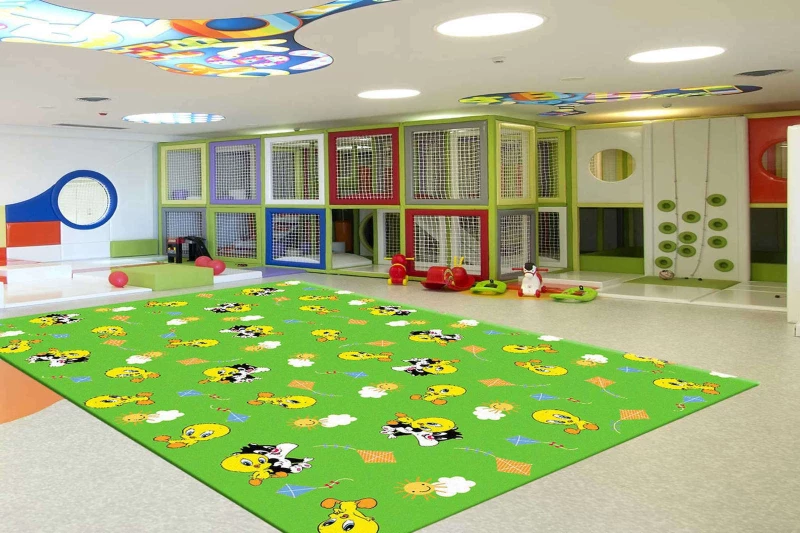 Sprintzios Παιδικό Χαλί Συνθετικό Με το Μέτρο Kids Green
