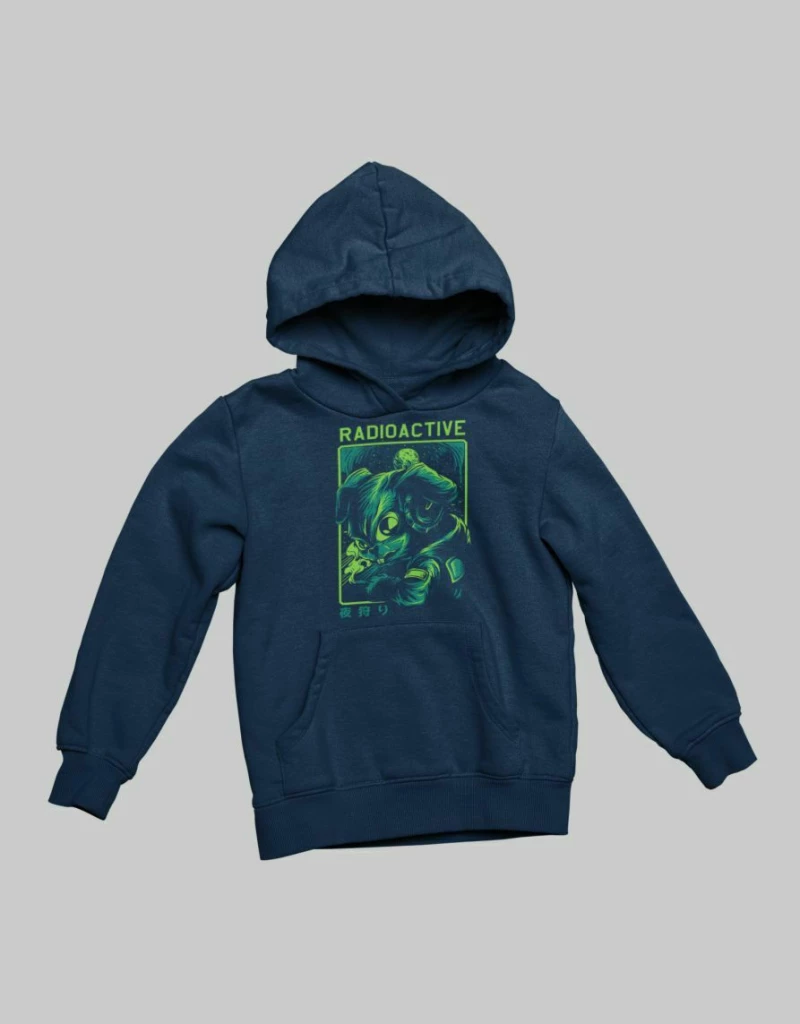 Radioactive Mutant Rabbit Παιδικό Φουτερ Με Κουκούλα - NAVY