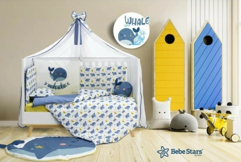 Bebe Stars Σετ Κούνιας Whale 9τμχ