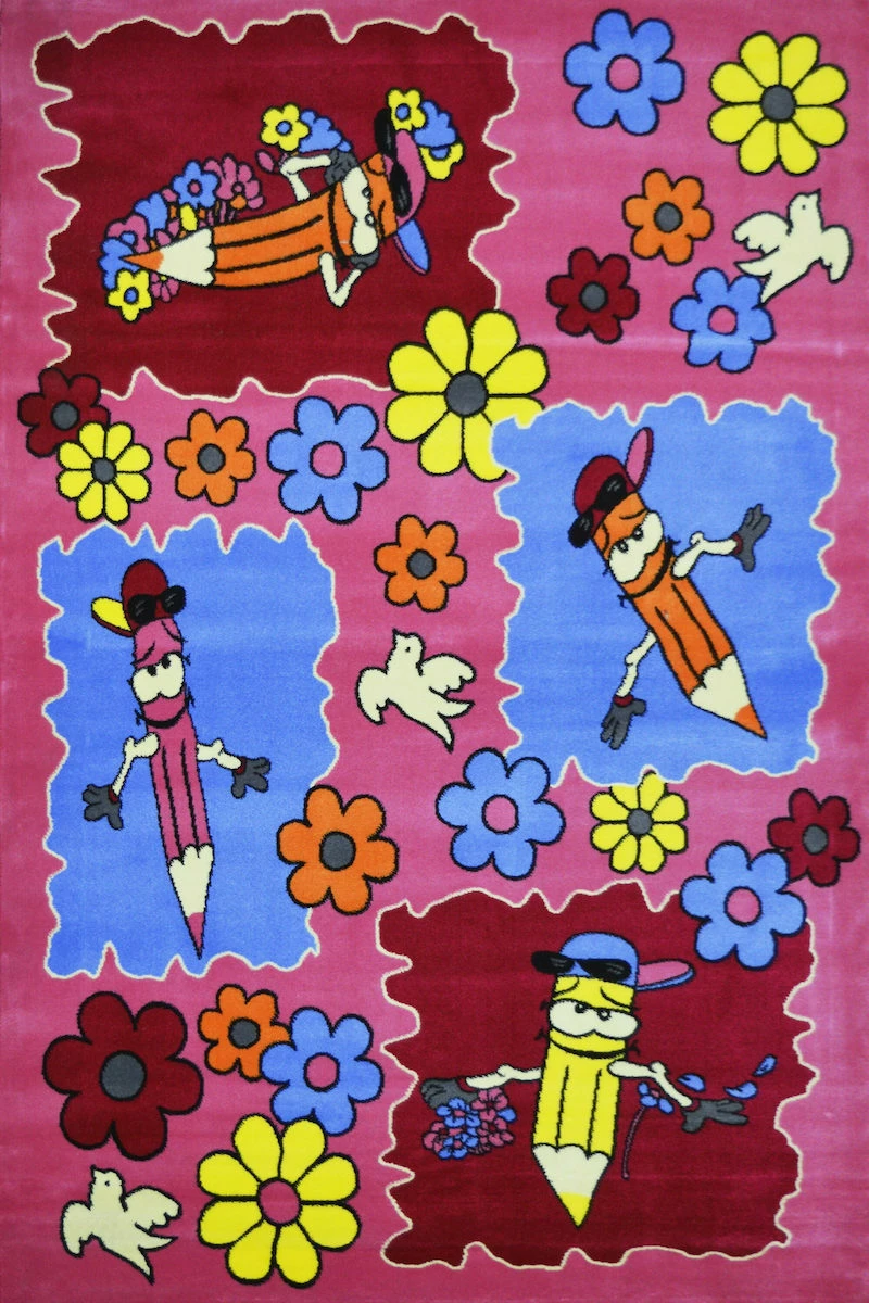Sprintzios Παιδικό Χαλί Συνθετικό 160x230cm 7713 Kids Pink