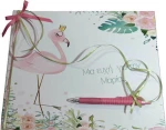 Βιβλίο ευχών Φλαμίνγκο (flamingo) 20041b