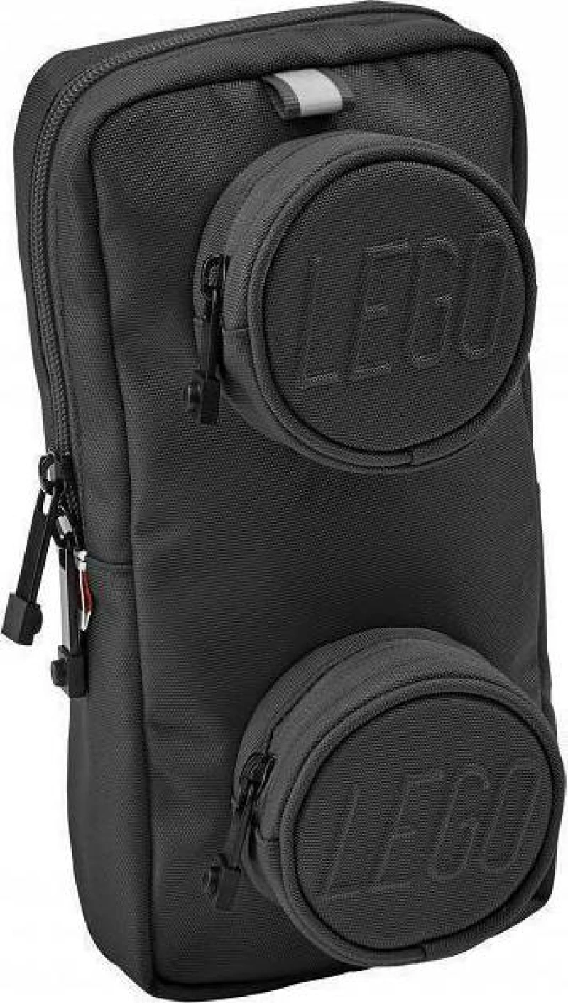 Lego Brick 1x2 Σχολική Τσάντα Πλάτης Δημοτικού σε Μαύρο χρώμα
