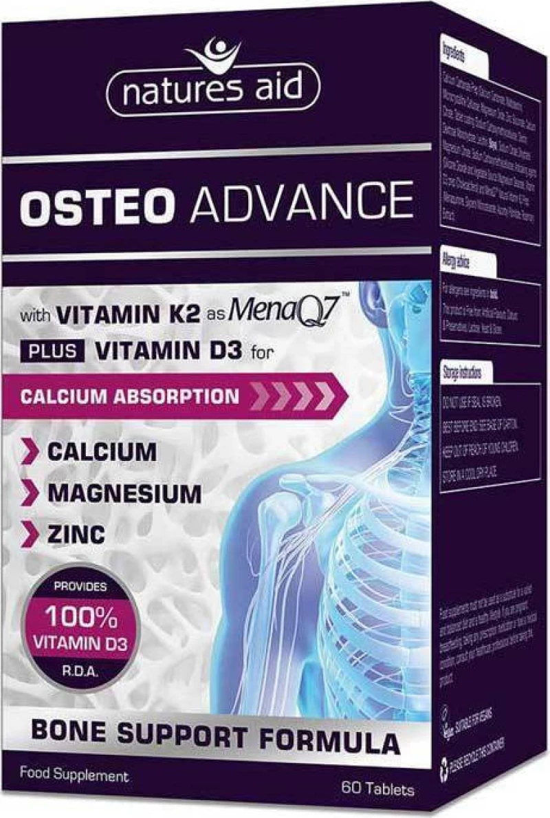 Natures Aid Osteo Advance 60 ταμπλέτες