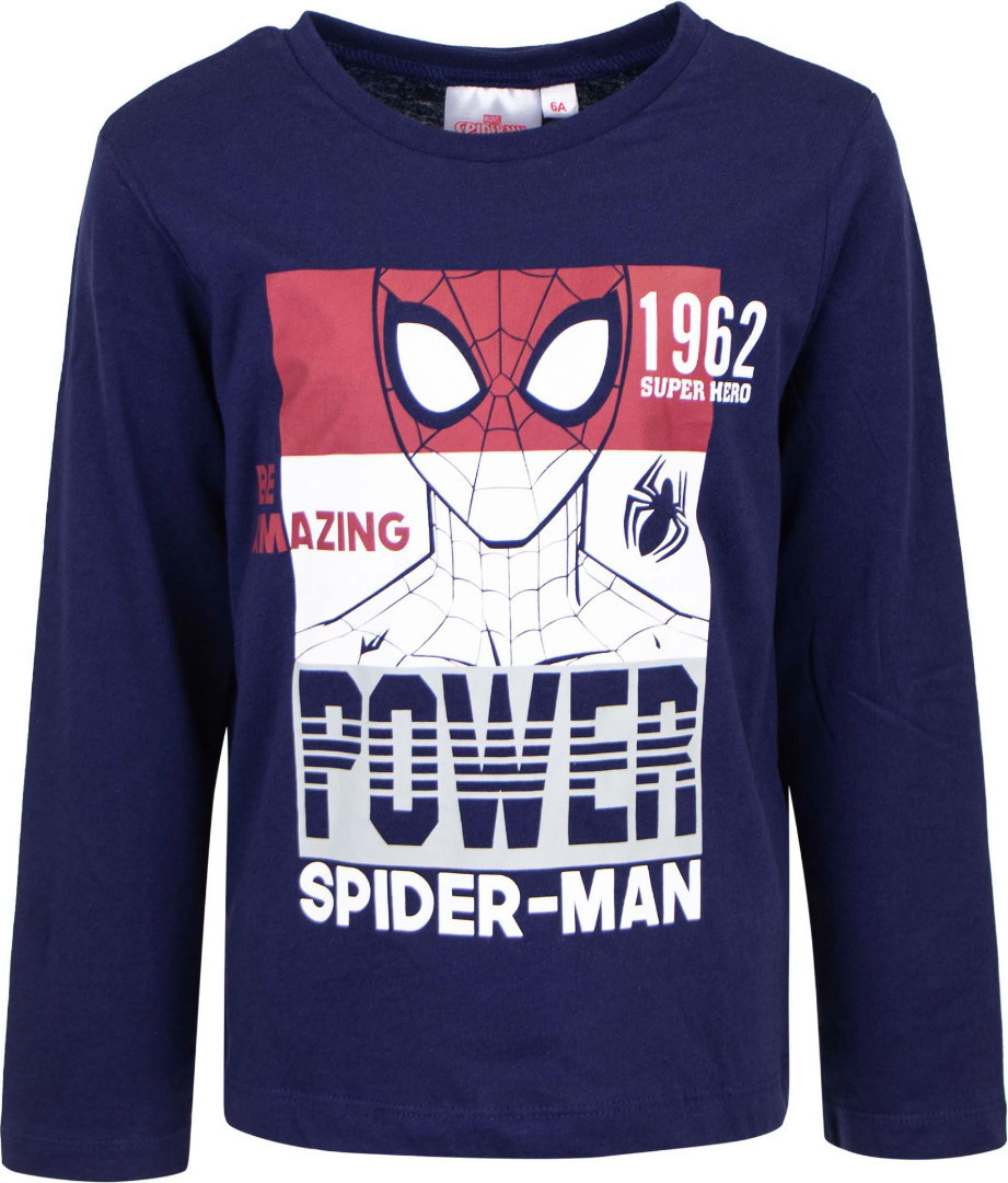 SPIDERMAN ΜΠΛΟΥΖΑ ΜΑΚΡΥΜΑΝΙΚΗ (ΜΠΛΕ)