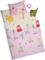Nef-Nef Σετ Σεντόνια Country Park 170x260cm Pink-Yellow