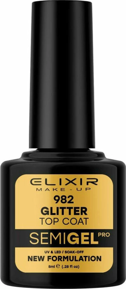 Elixir Top Coat 982 Glitter 8ml