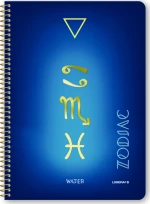Logigraf Zodiac Τετράδιο Σπιράλ Wirelock B5/17χ25 3θ 90φ 02613