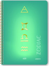 Logigraf Zodiac Τετράδιο Σπιράλ Wirelock B5/17χ25 4θ 120φ 02614