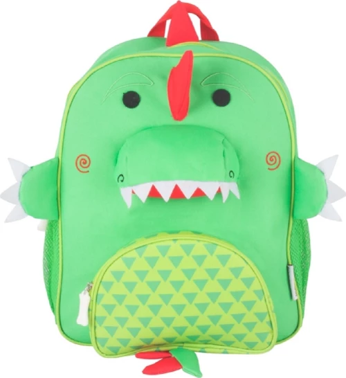 Zoocchini Devin the Dinosaur Σχολική Τσάντα Πλάτης Νηπιαγωγείου σε Πράσινο χρώμα