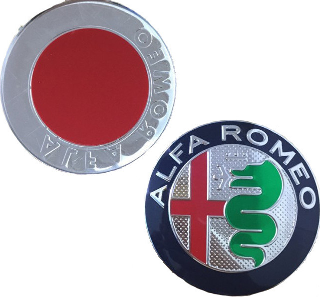 Λογότυπο Alfa Romeo Ασημί 74mm