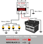 Lampa Flasher Led Ηλεκτρονική Φλασιέρα 6-12- 24V Max 2A