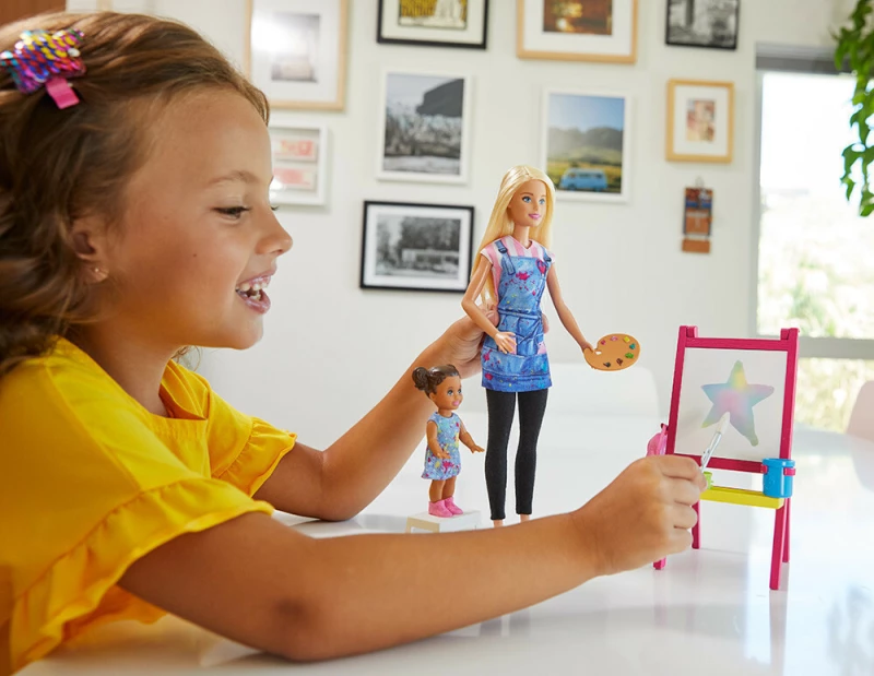 Mattel Barbie Δασκάλα Ζωγραφικής Σετ Παιχνιδιού Dhb63 / Gjm29