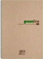 Salko Paper Σπιράλ Τετράδιο Ριγέ Α4 60φυλλο 2 Θεμάτων 5337 Greenline
